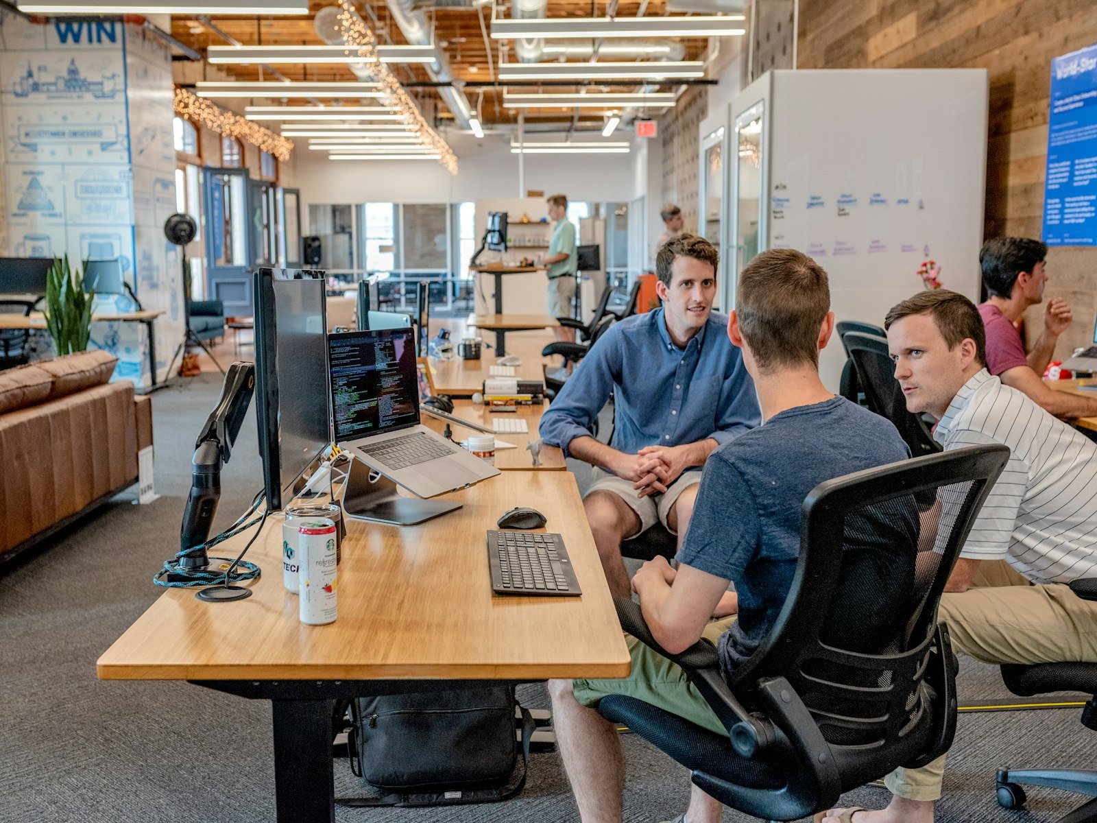 Business consultants working together